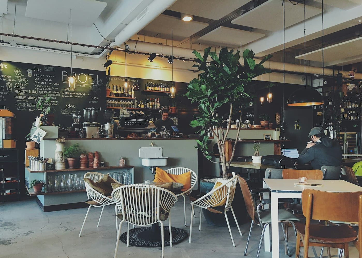Kafe iç mekânı